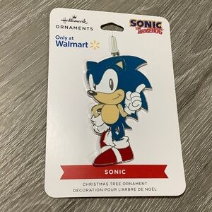 Sonic The Hedgehog Flat Metal Hallmark Ornament